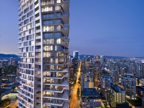 The One Burrard project in Vancouver's West End.