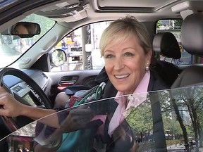 August 2014: Real Housewives of Vancouver personality Jody Claman speaks with a Province videographer while leaving the Vancouver Law Courts on Thursday where hearings in her divorce case were held.