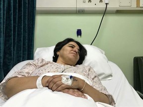 Maryam Mombeini, mother of Ramin Seyed-Emami, is in a Tehran hospital after suffering serious anxiety attacks while under travel ban in Iran.