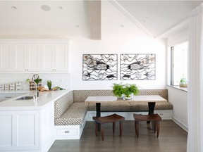 Kitchen designed by Erin King Interiors, in which the kitchen is a social gathering point Photo: Erin King Interiors
