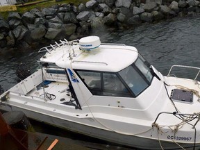 The sports fishing vessel The Catatonic is shown in a Transportation Safety Board of Canada handout photo.