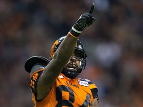 B.C. Lions' veteran receiver Emmanuel Arceneaux hopes to be flashing the No. 1 signal at the end of this CFL season. The Lions have made numerous changes in a bid to win the Grey Cup in coach Wally Buono's final season.