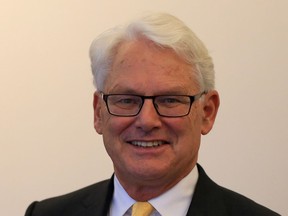 Former B.C. premier Gordon Campbell .