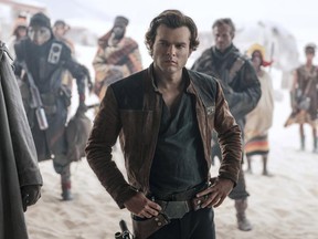 Alden Ehrenreich stars as a young Han Solo in Solo: A Star Wars Story.