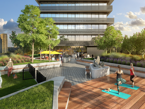 Avani Centre will feature an exclusive enclosed dog run on the rooftop deck and an outdoor yoga platform.