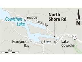 Two teens nearly drowned in Lake Cowichan after receiving a shock from live electrical cords carelessly placed in the water.