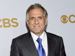 FILE - In this May 13, 2015 file photo, CBS president Leslie Moonves attends the CBS Network 2015 Programming Upfront at The Tent at Lincoln Center in New York. Moonves was the second-highest paid CEO at big U.S. companies for 2017, as calculated by The Associated Press and Equilar, an executive data firm. He made $68.4 million, including a $20 million bonus.