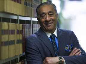 Wally Oppal at his office in Vancouver, B.C. May 25, 2015.