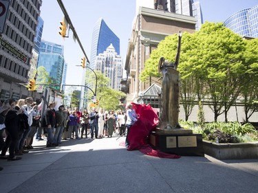 A $2.5 million Salvador Dali sculpture called Woman Aflame will be exhibited at the corner of West Hastings and Hornby Street until Sept. 1.