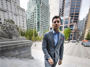 NPA city Coun. Hector Bremner outside the Vancouver Art Gallery on May 8. Bremner had his bid to be the NPA mayoral candidate spiked by the party's board.