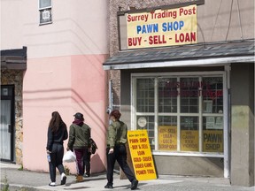 Surrey Trading Post Pawn Shop on King George Highway in Surrey, B.C., May, 10, 2018.