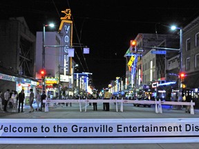 The city has decided not to put CCTV cameras in Vancouver's Entertainment District along Granville Street.