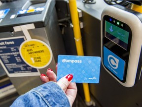 Transit users are being reminded to tap their Compass or credit card, not their wallet beginning Monday, May 22 when card readers on buses and at SkyTrain stations start accepting card payments.