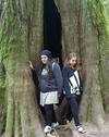 Victoria and Rachel Emon visited their mother’s favourite tree on Monday.