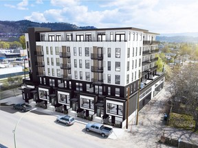 An artist's rendering of St. Paul, a condo and townhome project from Innocept Development in Kelowna. [PNG Merlin Archive] [PNG Merlin Archive]