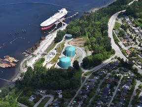 The Canadian government has already sent out marketing materials for the Trans Mountain pipeline to several potential buyers with the goal of selling the project it only days ago agreed to buy, according to people familiar with the matter. An aerial view of Kinder Morgan's Trans Mountain marine terminal, in Burnaby.
