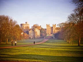 The walkway to Windsor Castle.