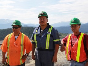 From left: Mike Ogen, Andy Tom Jr. and Dean Tiljoe, all members of the Wet'suwet'en First Nation, had hoped to see economic and job opportunities with LNG development when Wet'suwet'en First Nation signed a revenue-sharing deal with the B.C. government for TransCanada's $4.7-billion Coastal GasLink project.