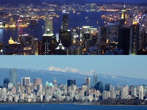 Hong Kongers believe there is good fortune to “live on the dragon’s back” — in both their East Asian territory (top) and in Metro Vancouver (below), given the way both straddle mountain and ocean in a way thought to resemble a dragon.