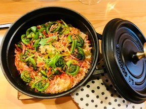 Staub Gohan at Stem Japanese Eatery in South Burnaby.