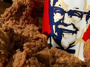 KFC will use the Colonel's secret recipe for the faux fried chicken.
