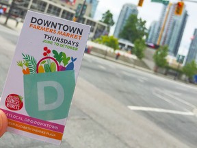 This June, Vancouverites can hunt for colourful farmers market fridge magnets adorning lamp posts, doorways, and newspaper boxes in the downtown core.