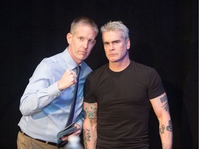 Alex Rogers (left) is CEO and producer of the International Cannabis Business Conference, with author, actor and famed punk musician Henry Rollins. Rogers is bringing an International Cannabis Business Conference event to Vancouver on June 24-25, where Rollins will be a headline speaker.