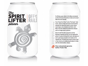 Off the Rail Brewing Company's new Spirit Lifter Pilsner.