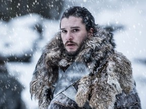 In this photo provided by HBO, Kit Harington portrays Jon Snow in a scene from the seventh season of HBO's "Game of Thrones."