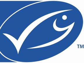 The Marine Stewardship Council blue fish logo.