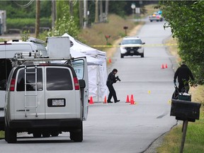 Two people are dead following a shooting in Surrey late Monday evening.