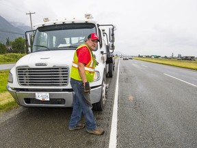 Tow truck operator Robert Guiboche says there's an increase in crashes and congestion on Highway 1 in the Fraser Valley.