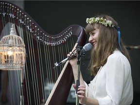 FILE PHOTO - Grooving to it all-- Thousands took part in the 39th annual Vancouver Folk Festival in Jericho Beach Park in Vancouver on July 17, 2016.  Musicians from around the world performed at the dynamic and colourful festival. Here Emilie and Ogden.