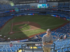 Jacob Wallace is on an internship that takes him 10,000 kilometres by rail, bus and bike-share to 19 ball parks over 40 days. He took in a Blue Jays game in Toronto on June 14 and was heading to Vancouver and Seattle to finish his trip on Canada Day. (Submitted photo)