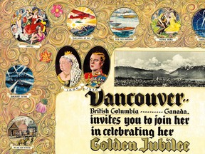 The top of a 1936 poster for Vancouver's Golden Jubilee.