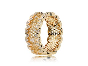 PANDORA Shine Honeycomb Lace Ring, $200.