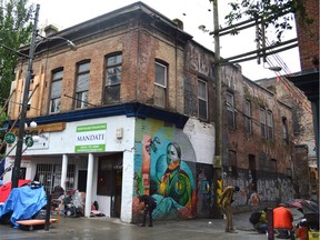 The former Louvre Saloon at 325 Carrall Street in Vancouver.