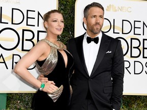 Actors Blake Lively and Ryan Reynolds attend the 74th Annual Golden Globe Awards at The Beverly Hilton Hotel on January 8, 2017 in Beverly Hills, California. (Frazer Harrison/Getty Images)