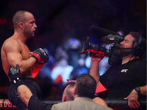 Eddie Alvarez, shown here after his win at UFC 218, will face Dustin Poirier on Saturday at UFC on FOX in Calgary. Their lightweight bout has title ramifications.