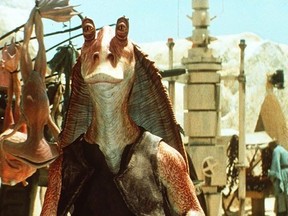 Jar Jar Binks (Ahmed Best) looks a little peckish in Star Wars: Episode 1 The Phantom Menace. (File Photo)
