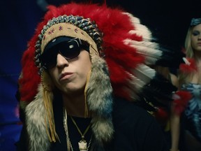Joey Stylez (Joseph Dale Martin LaPlante). First Nations-Métis Canadian hip hop artist. 2018 [PNG Merlin Archive]