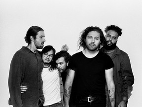 Gang of Youths are, from left, Max Dunn (bass), Jung Kim (keyboards), Donnie Borzestowski (drums), David Le'aupepe (vocals/guitar) and Joji Malani lead guitar.