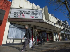The exterior of the Hollywood Theatre on West Broadway in Vancouver's Kitsilano neighbourhood in 2013.