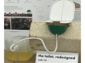 MYCOmmuniity Toilet designed by science and arts students at the University of B.C. It won first prize in the 2018 Biodesign Challenge at the Museum of Modern Art in New York. Images supplied by UBC students involved in the project. ORG XMIT: bEBqqcU3O4ScztCoruAG [PNG Merlin Archive]