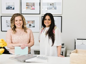 Kendall Ansell, of Kendall Ansell Interiors, and her project co-ordinator Sonia Paul.