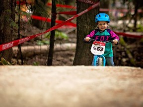 Kidsworx trail races at Crankworx Whistler in 2017.