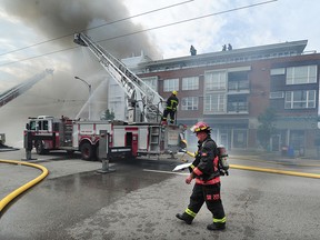 Huge plumes of smoke could be seen billowing over Vancouver early Thursday morning, after a fire broke out at the popular Mexican restaurant Topanga Cafe on West 4th Avenue.