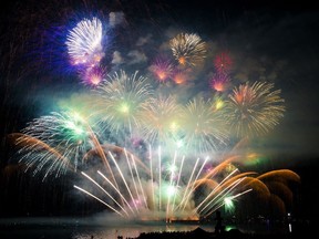 Fireworks by Team U.K. at the 2017 Honda Celebration of Light in Vancouver.