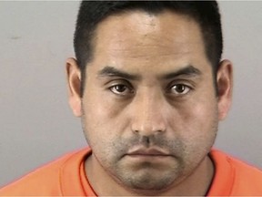This booking photo released by the San Francisco Police Department shows Orlando Vilchez Lazo. Police say Lazo, a serial rapist, has been arrested after he allegedly preyed on women by posing as a ride-hailing driver and picking up women waiting for rides in San Francisco.