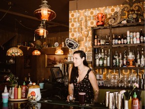 Management for the Mount Pleasant restaurant clapped back over the weekend at a one-star review left by a customer they believe was unhappy about being told to stop sexually harassing a server and asked to leave. Restaurant owner Rachel Zottenberg is pictured behind the bar in this handout photo taken by Victoria Black.